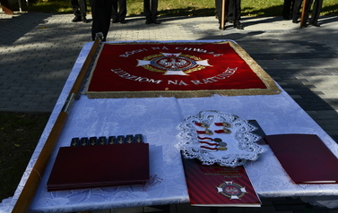 Sztandar jednostki OSP Czermin