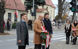 Przewodniczący Rady Gminy Bralin z radnymi 