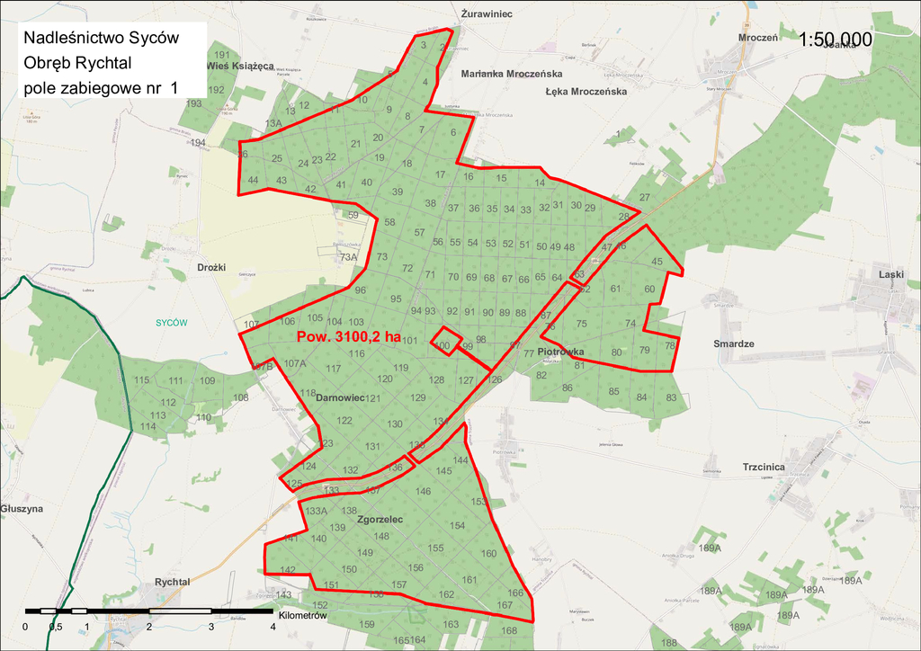 Obręb pola zabiegowego Obręb pola zabiegowego
