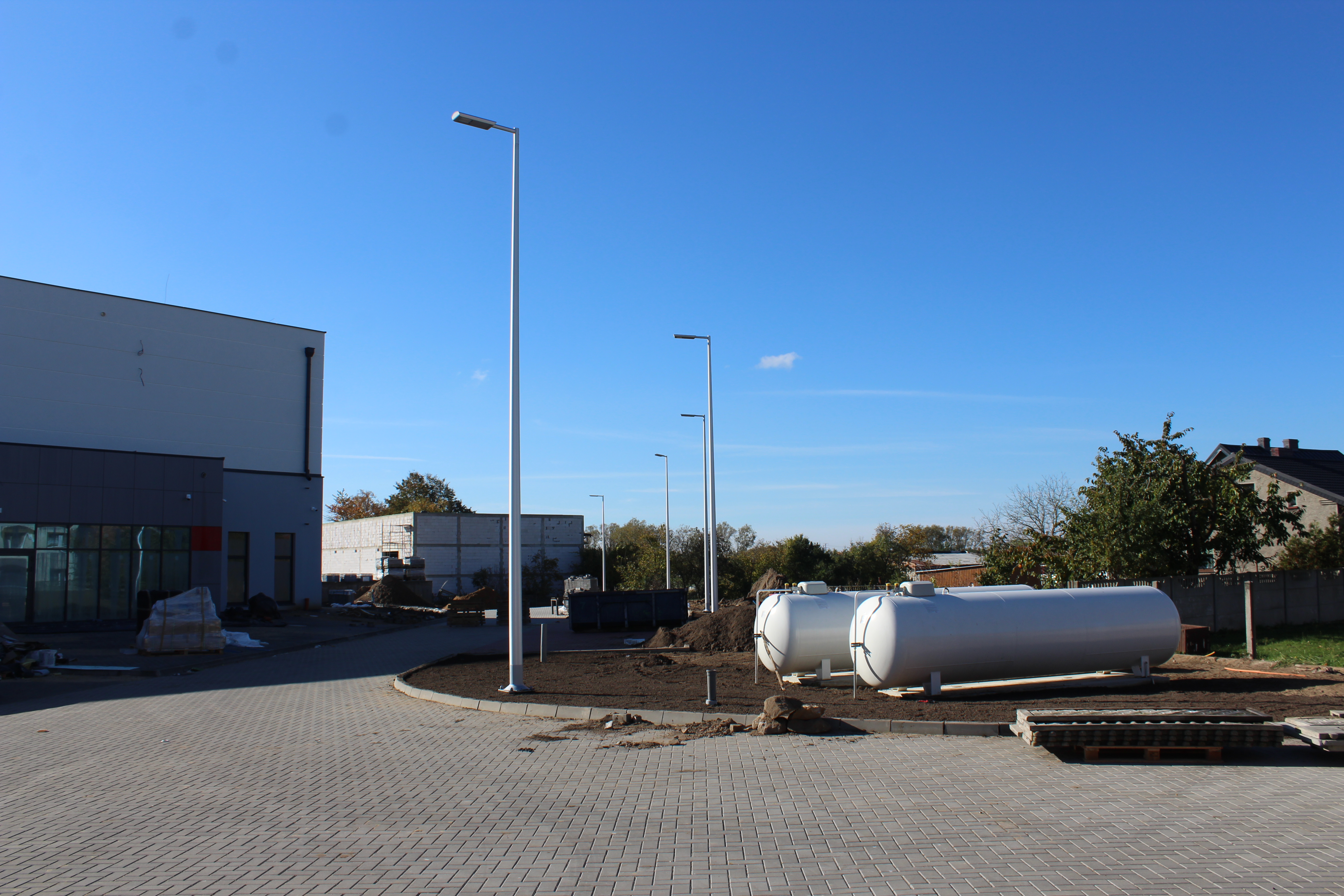 Hala sportowa w Bralinie- przyłącze gazowe