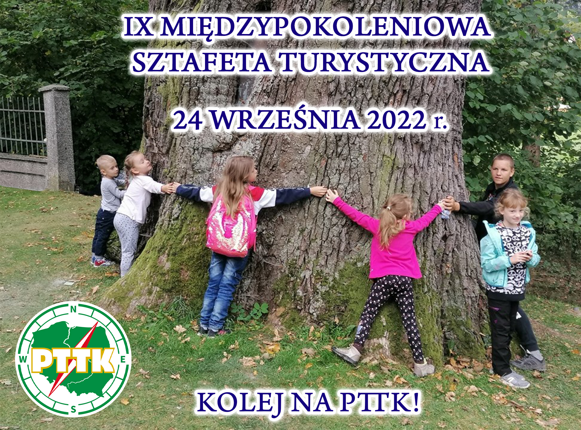 Plakat dot. Sztafety Turystycznej-PTTK