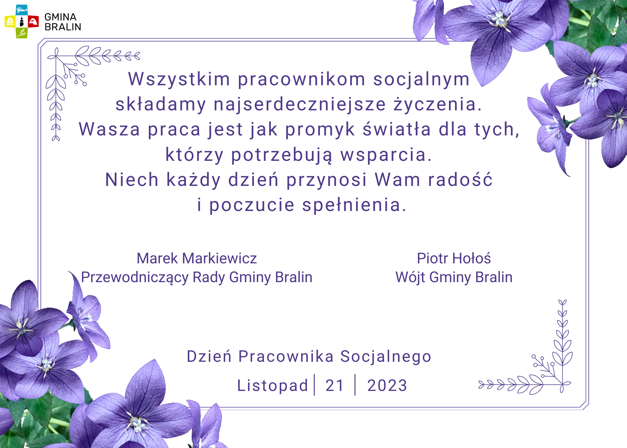 Dzień pracownika socjalnego życzenie