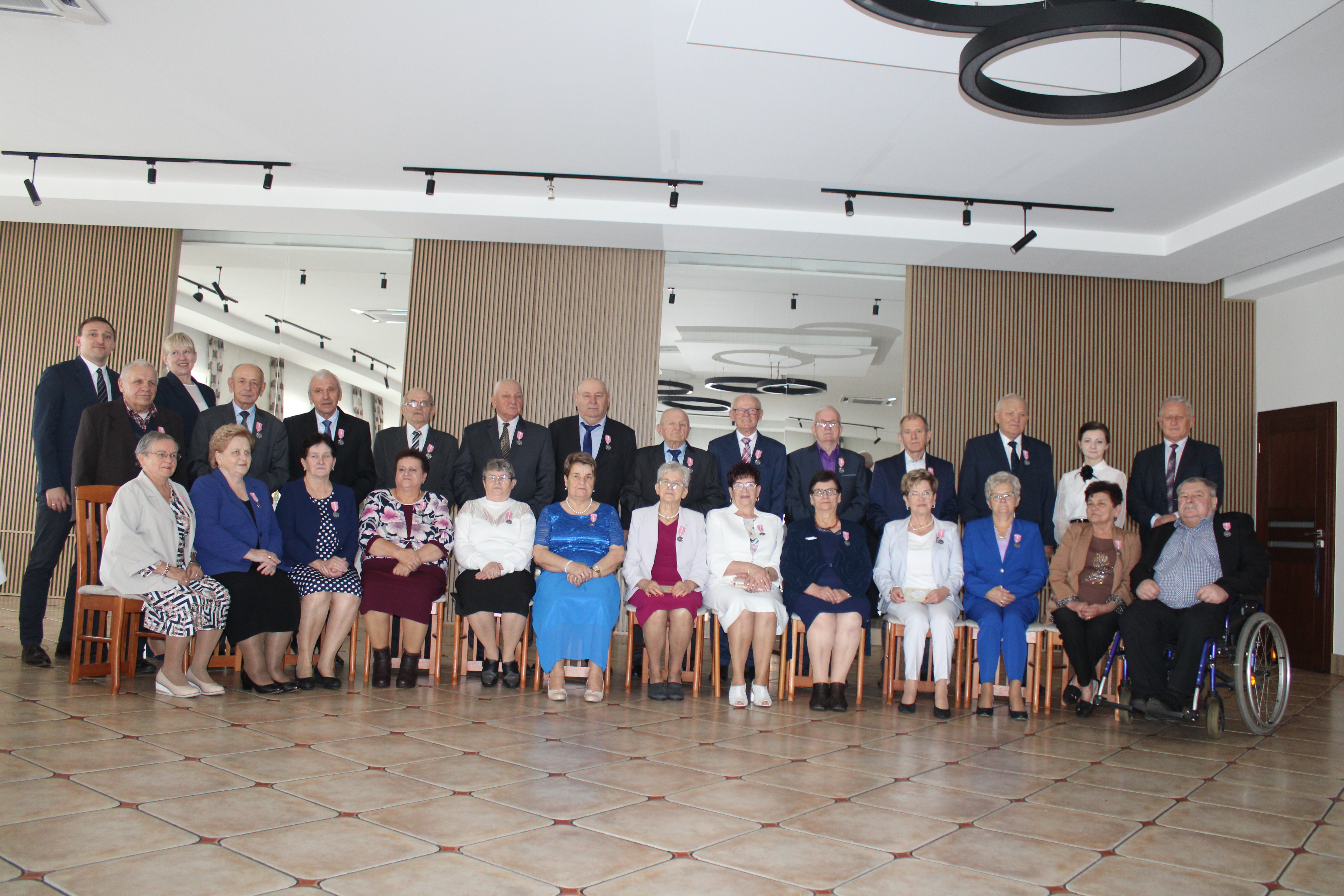 Złote Gody w Gminie Bralin, Jubilaci z władzami samorządowymi
