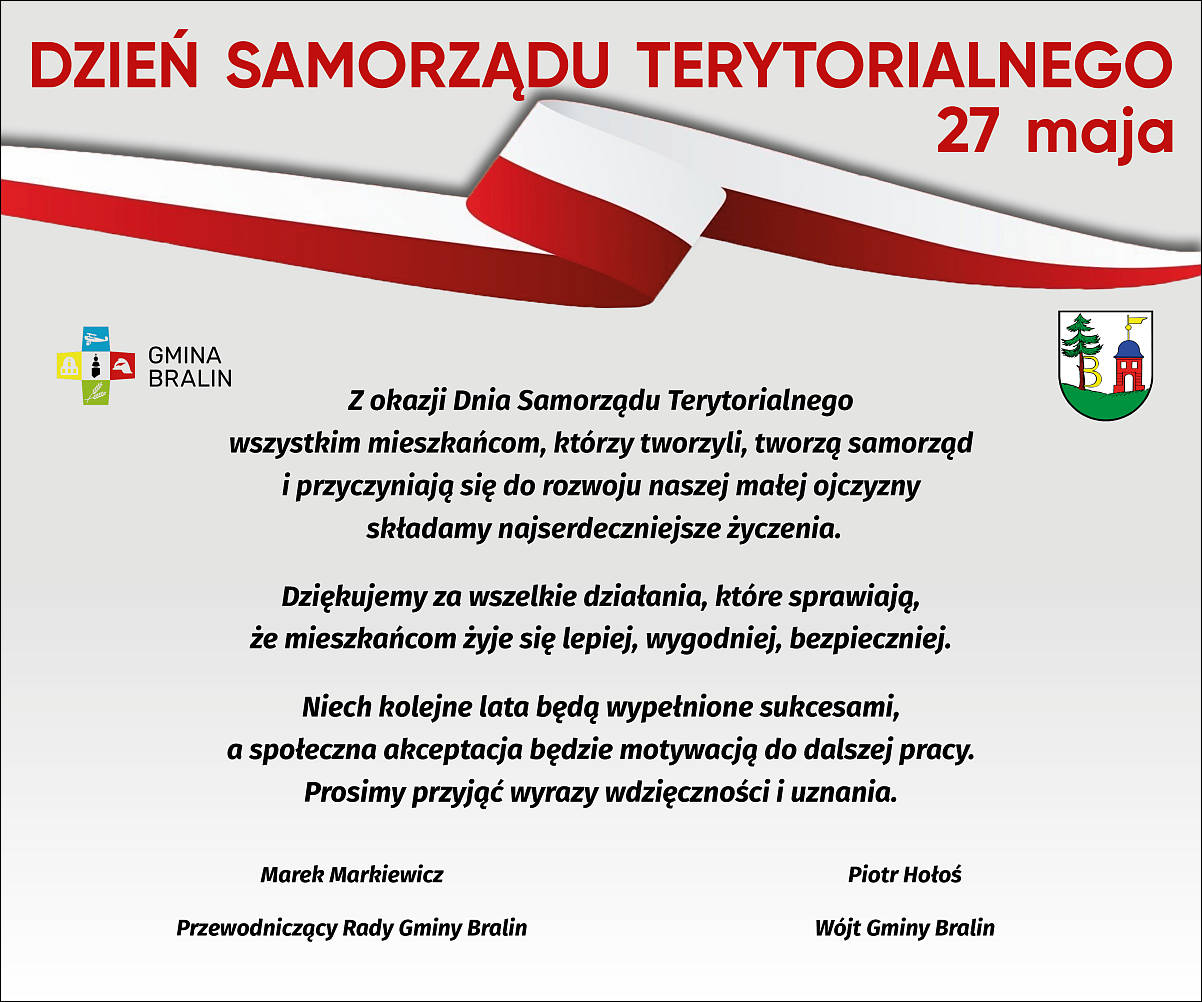 Dzień Samorządu Terytorialnego- życzenia 