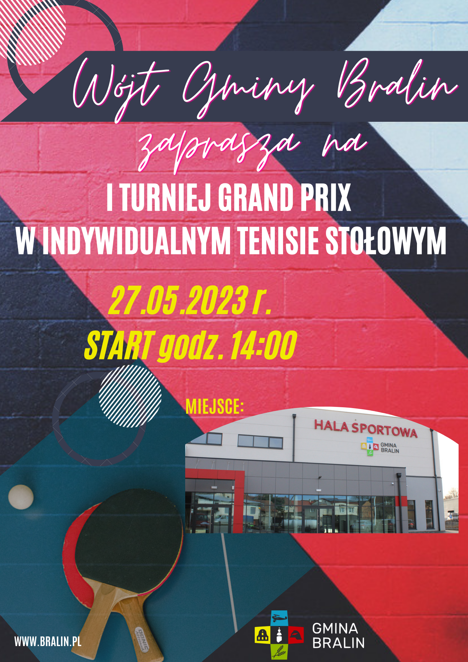 Turniej w&nbsp;Indywidualnym Tenisie Stołowym plakat