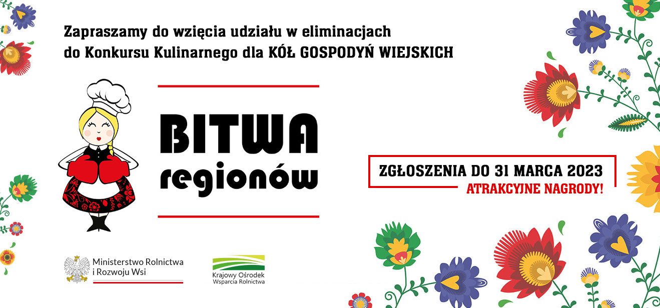 Bitwa Region&oacute;w plakat informujący o&nbsp;terminie zgłoszeń