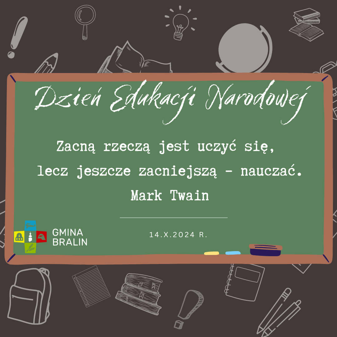 Dzień edukacji Narodowej, tablica z&nbsp;życzeniami