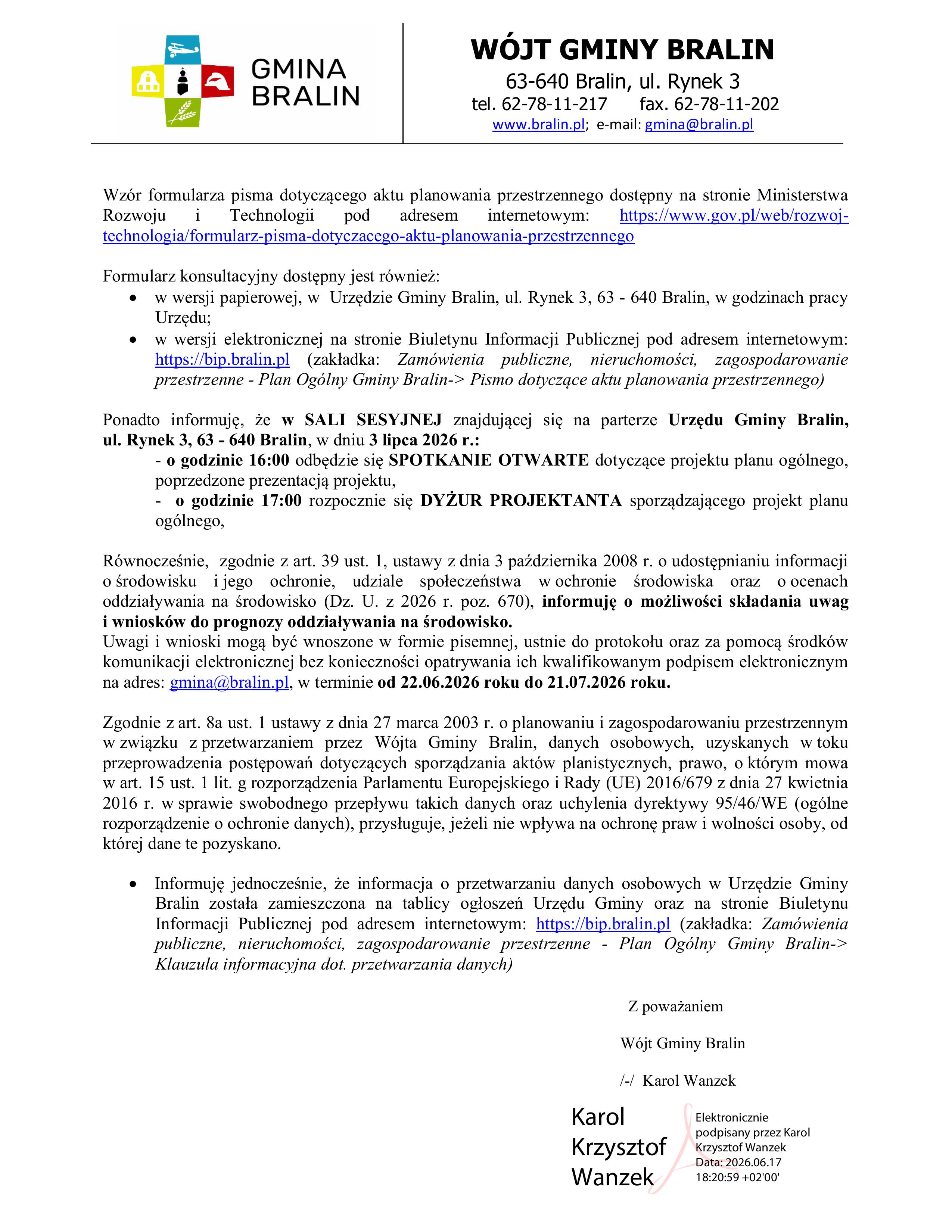 Ogłoszenie o&nbsp;konsultacjach społecznych