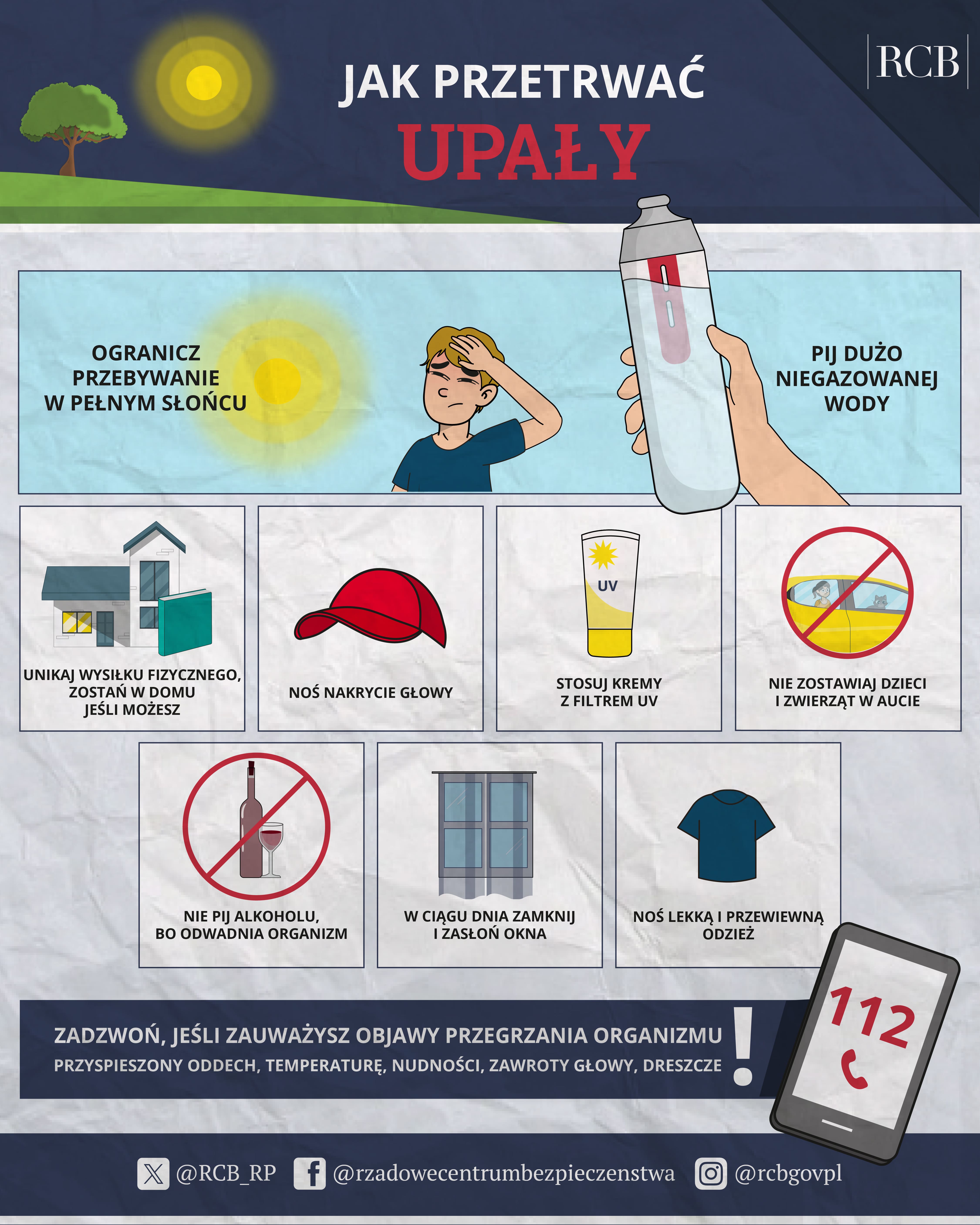 Jak przetrwać upał, najważniejsze informacje