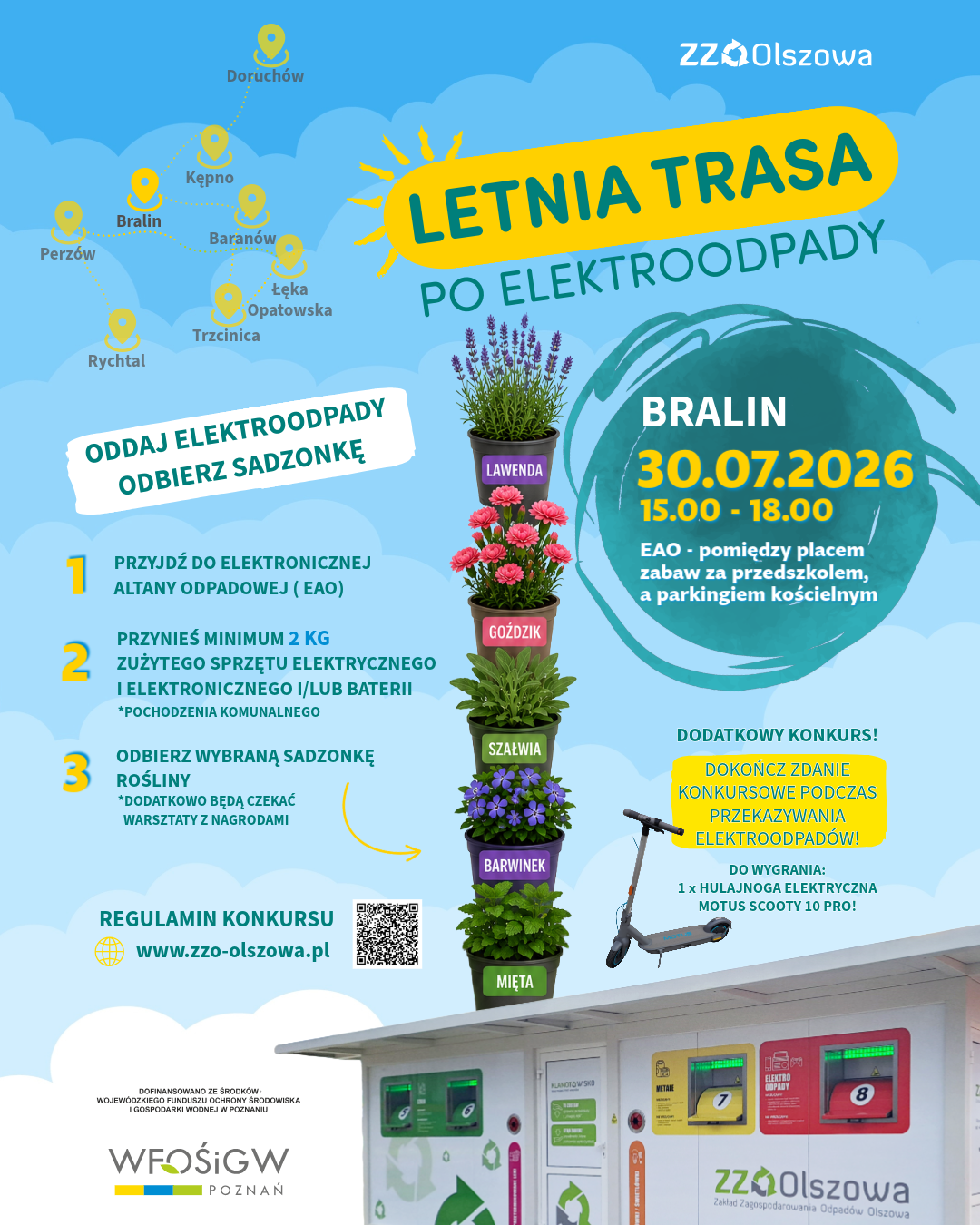Plakat na&nbsp;elektroodpady i&nbsp;odbi&oacute;r sadzonki