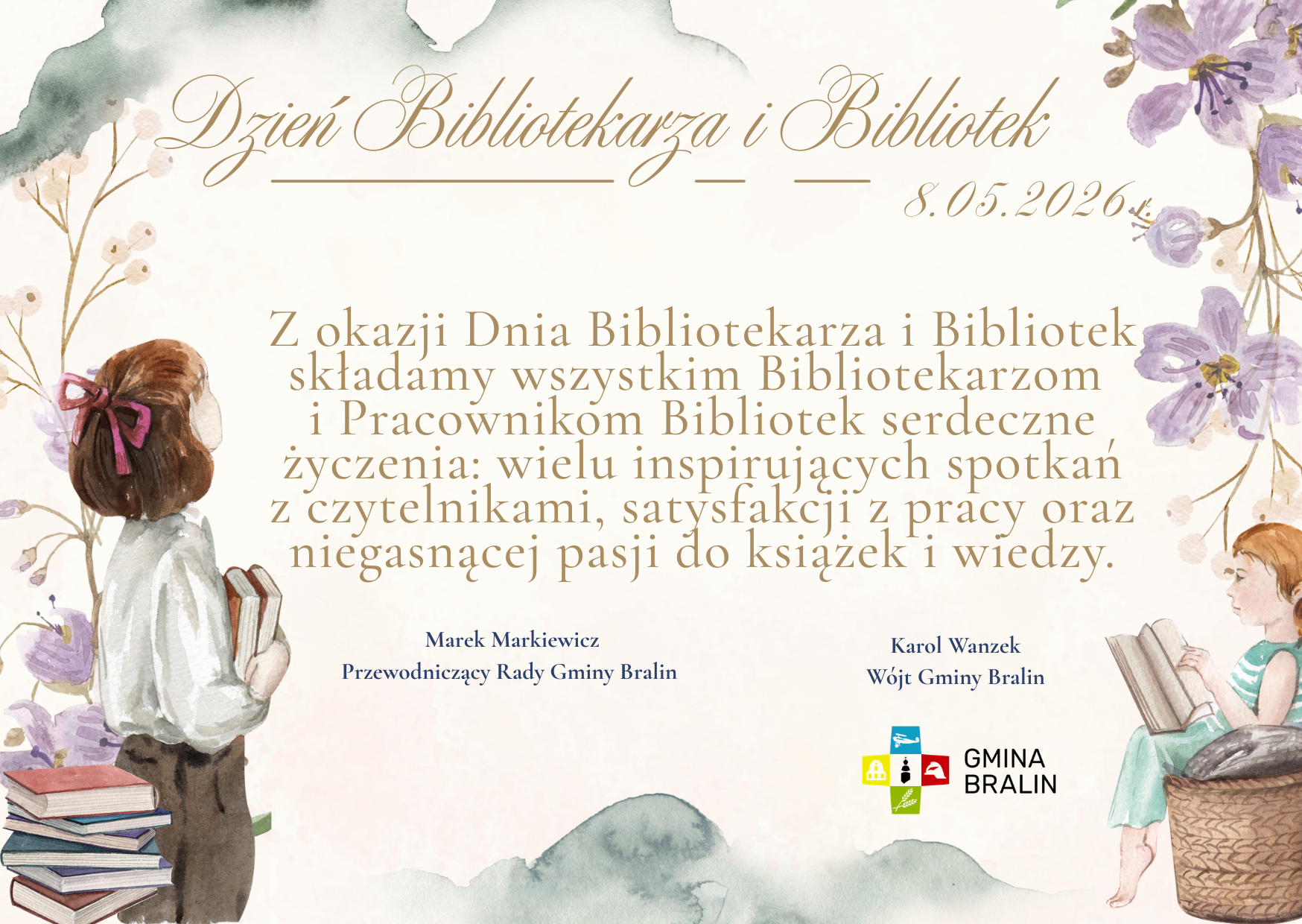 Życzenia na&nbsp;Dzień bibliotekarza