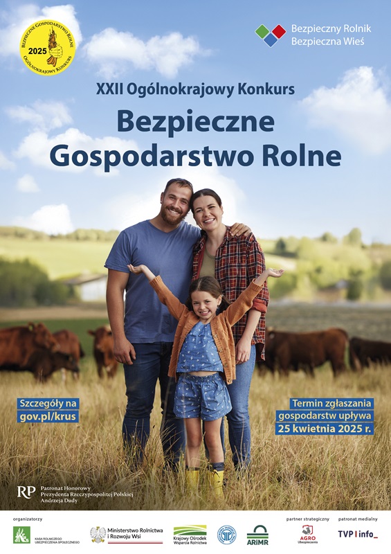 Plakat bezpieczne gospodarstwo rolne