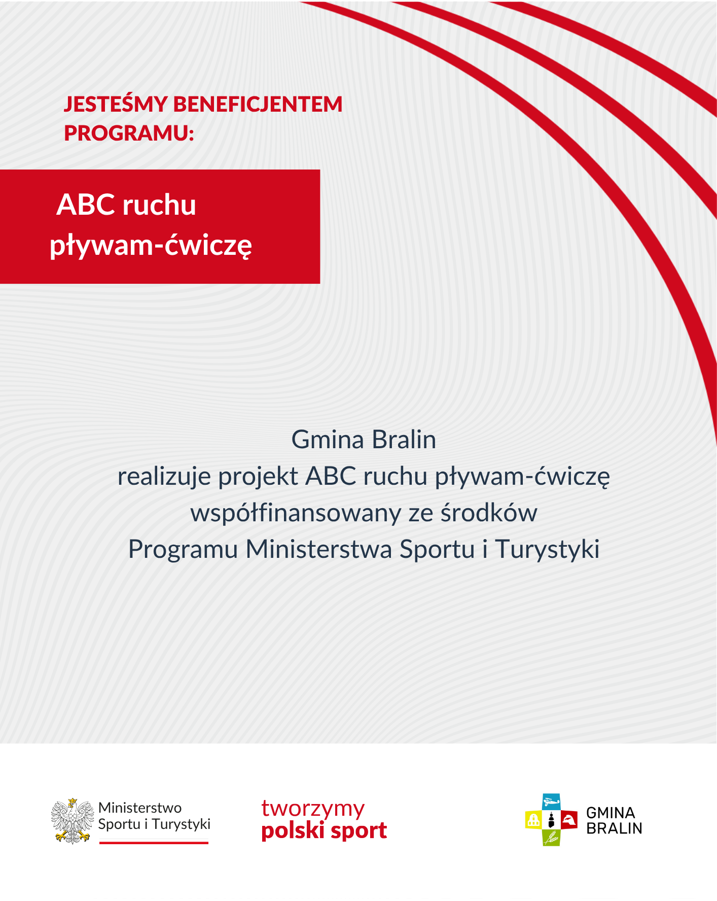 Plakat umiem pływać