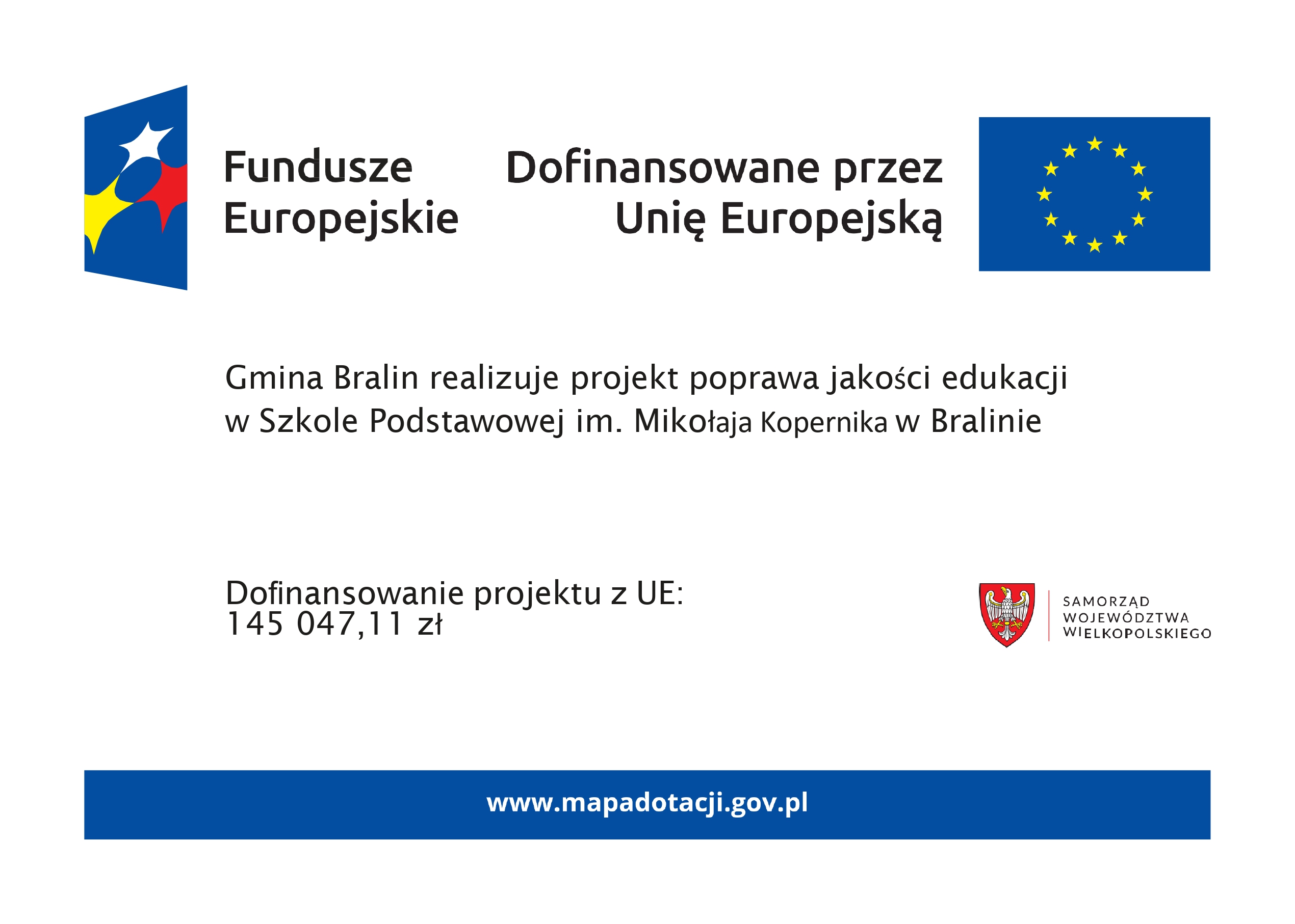 Dofinansowanie fundusze europejskie
