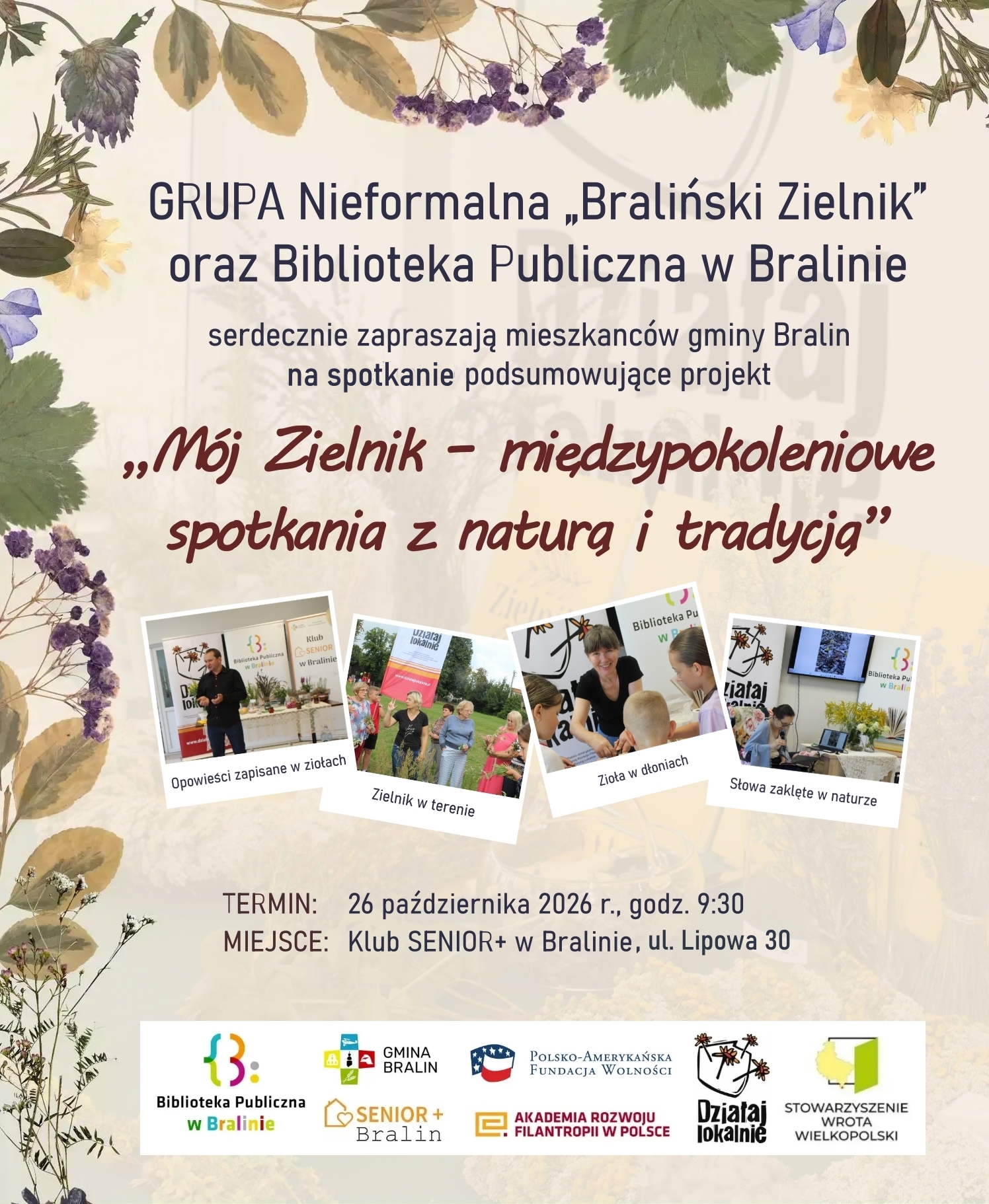 Plakat podsumowanie warsztat&oacute;w
