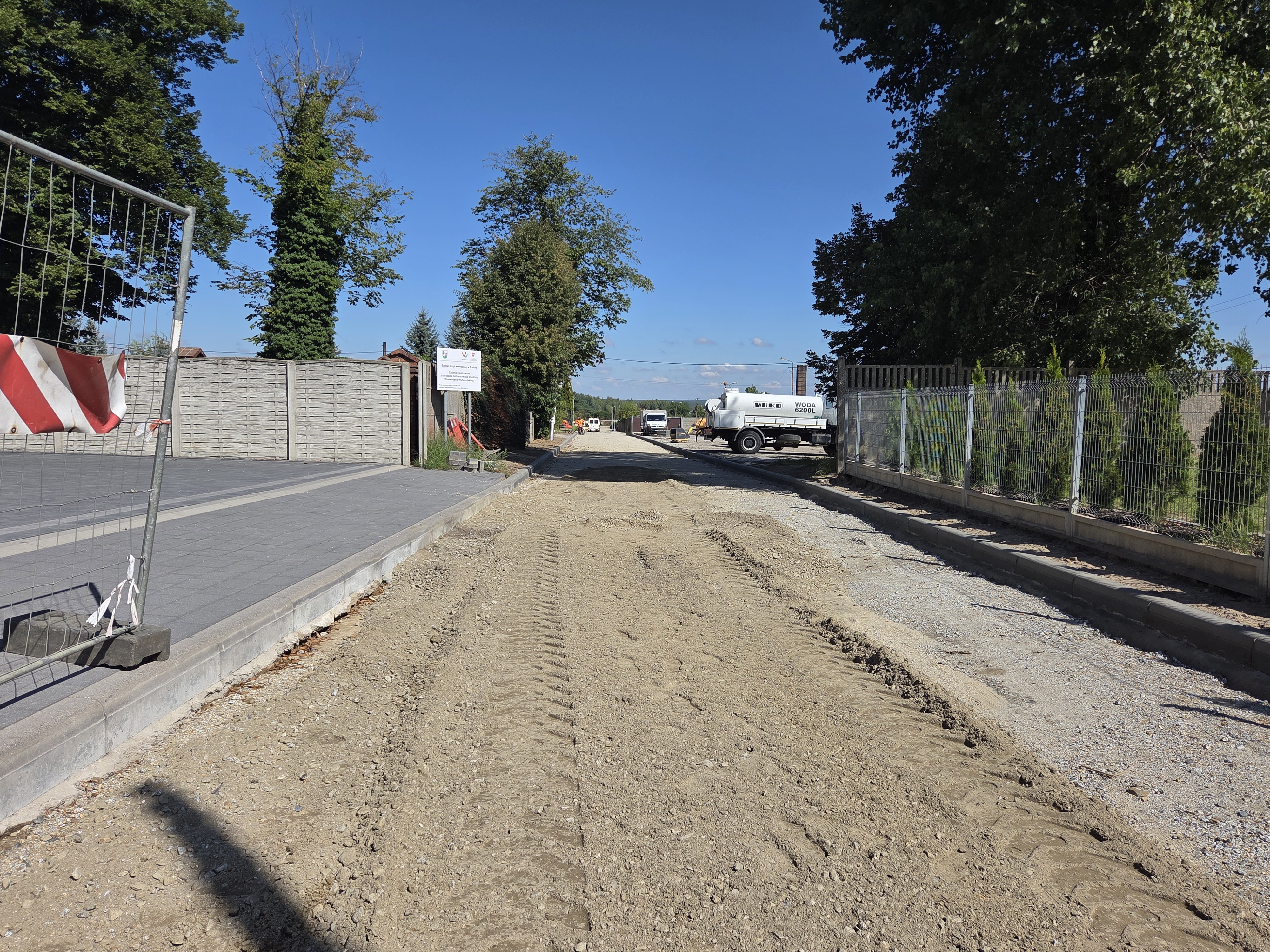 Budowa ulicy Strażackiej w&nbsp;Bralinie