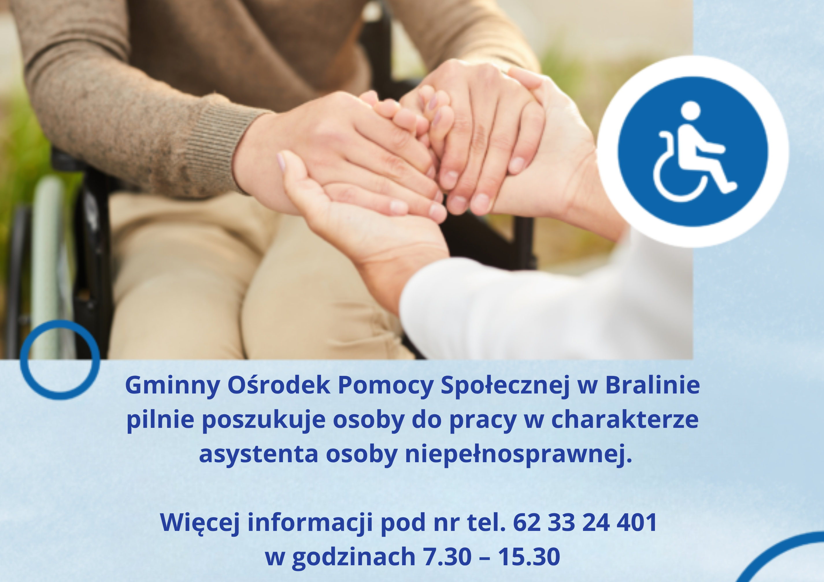 Grafika dot. asystenta osoby niepełnosprawnej
