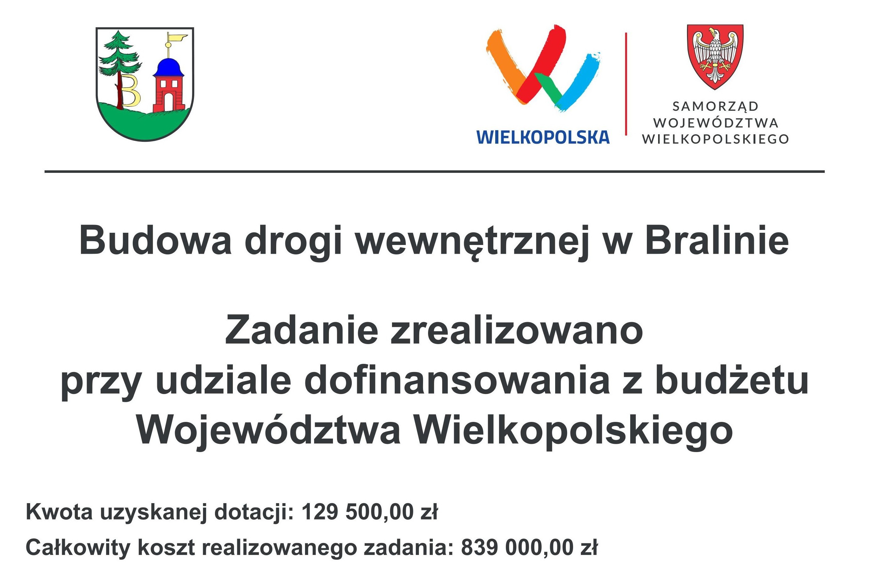 Tablica informująca o&nbsp;dofinansowaniu