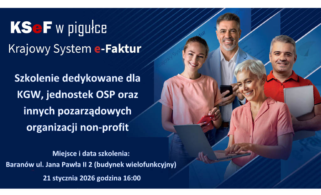 Plakat dot. szkolenia z&nbsp;KSEF