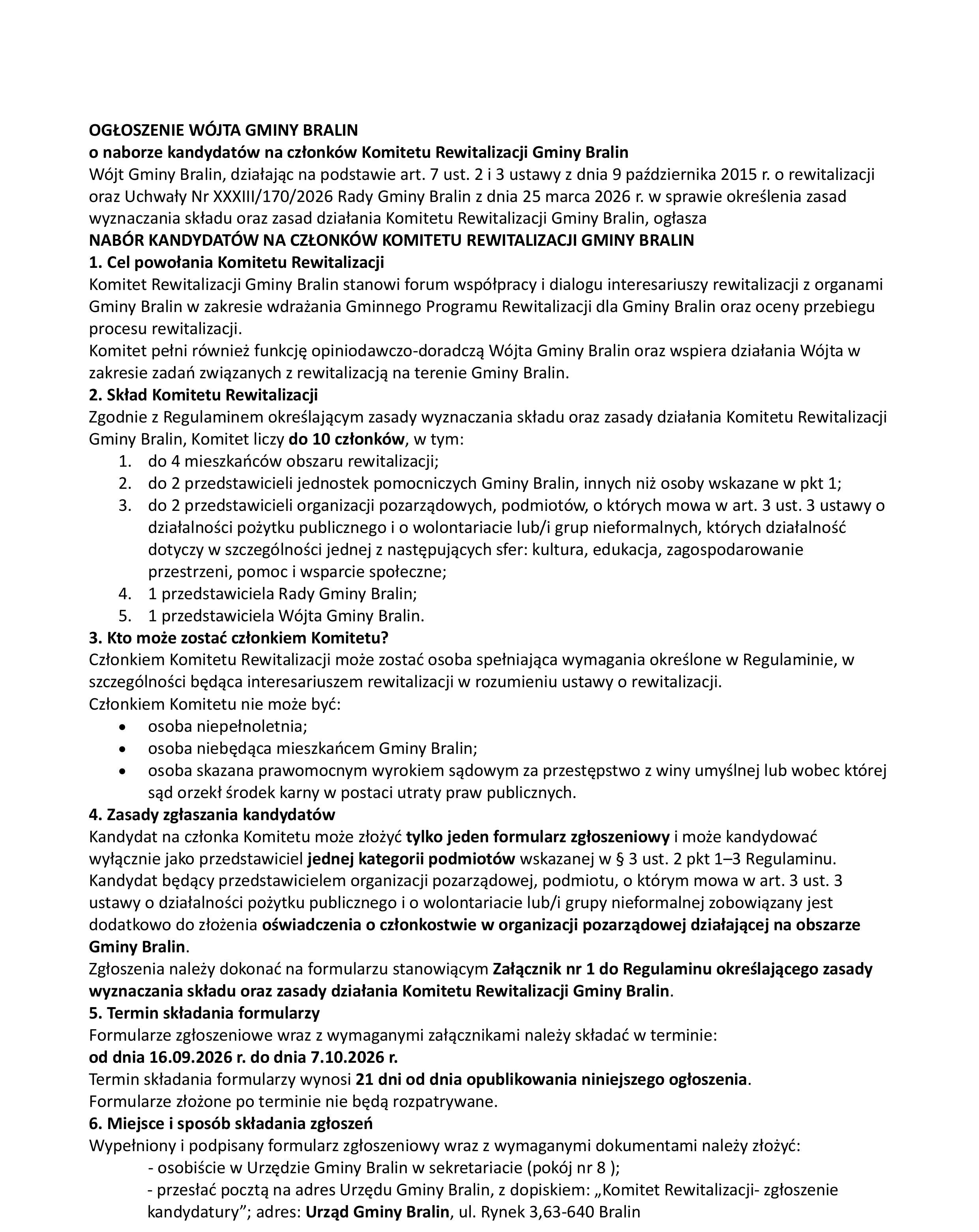 Ogłoszenie o&nbsp;naborze