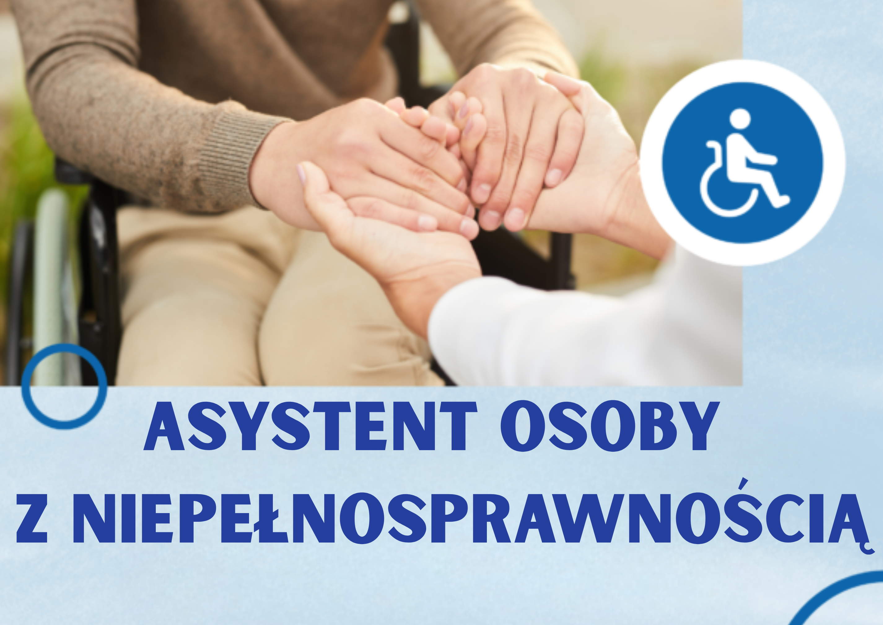 Grafika asystent z&nbsp;osobą z&nbsp;niepełnosprawnością