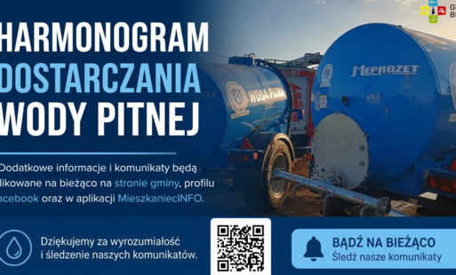 Harmonogram dostarczania wody pitnej - 12.08.2026 r.