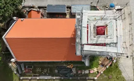 Dach w kościele poewangelickim