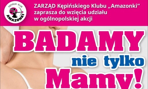 Plakat na badania mamograficzne