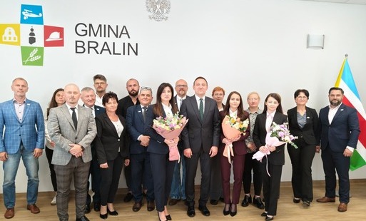 Radni Rady Gminy Bralin z wójtem gminy Bralin 