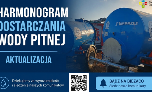 Harmonogram dostarczania wody pitnej - aktualizacja