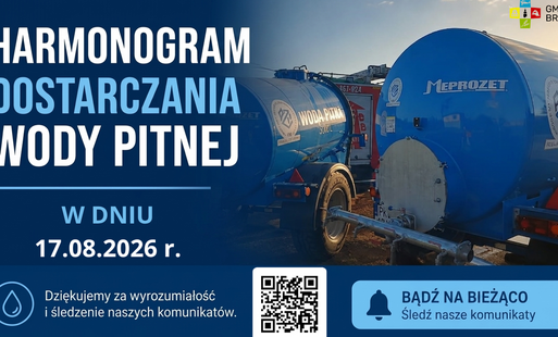 Harmonogram dostarczania wody pitnej