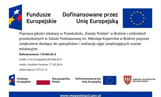 Dofinansowanie Fundusze Europejskie