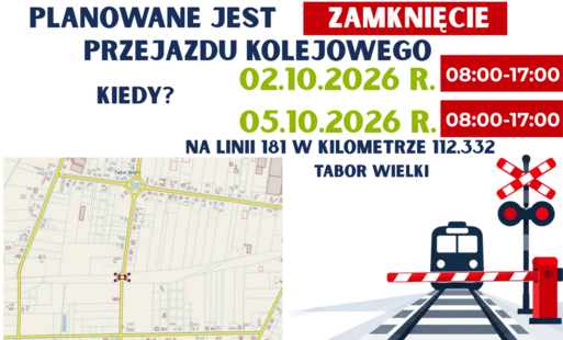 Zamknięcie przejazdu - grafika