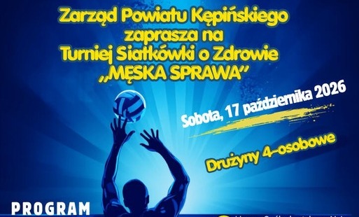 Plakat na Turniej Siatkówki